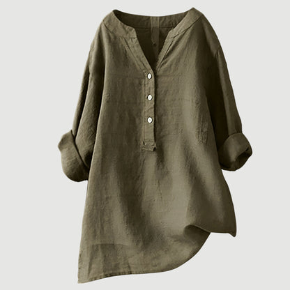 Women's Shirt with Buttons and Relaxed Fit