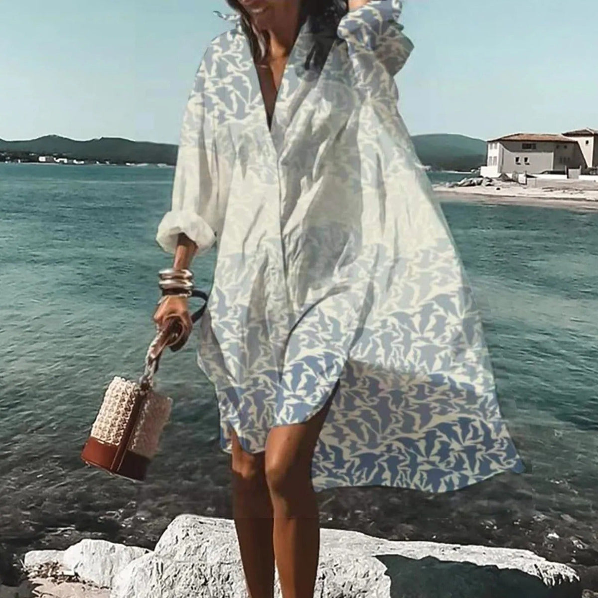 Women's Summer Casual Shirt Dress