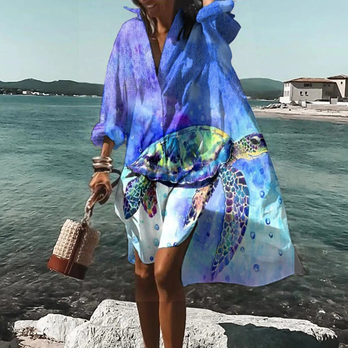 Women's Summer Casual Shirt Dress