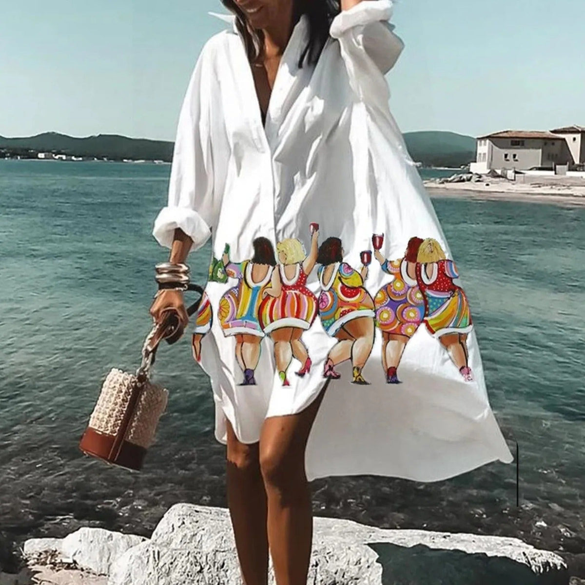 Women's Summer Casual Shirt Dress