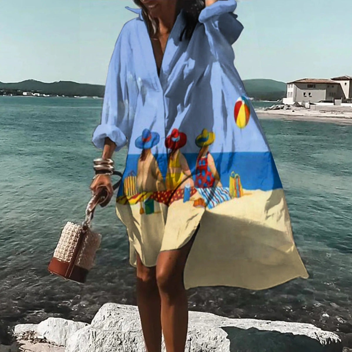 Women's Summer Casual Shirt Dress