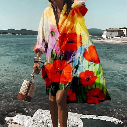 Women's Summer Casual Shirt Dress