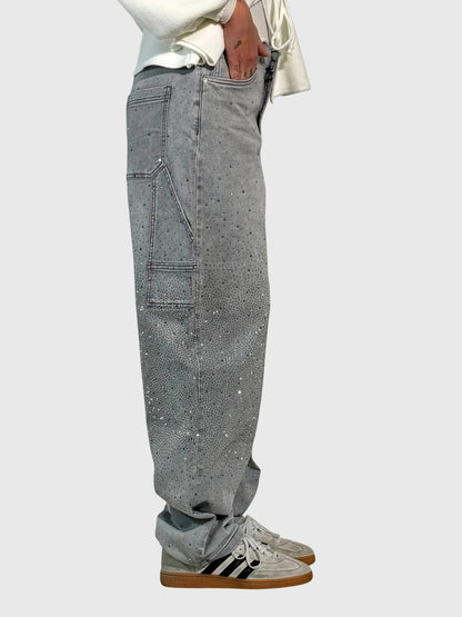 Women's Sparkling Diamond Jeans