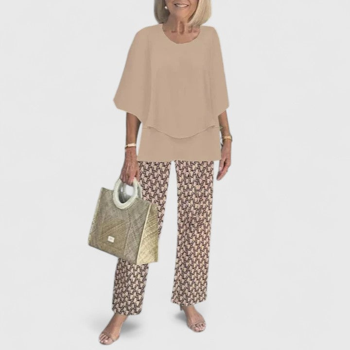 Women's Printed Two-Piece Pants Set