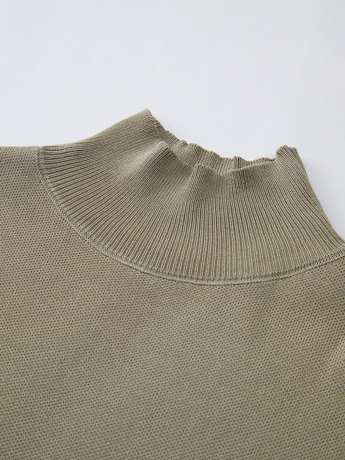 Women's Casual Top with Mock Neck and Short Sleeves