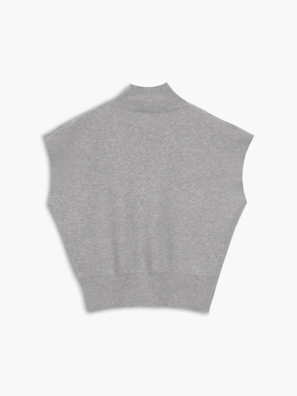 Women's Casual Top with Mock Neck and Short Sleeves