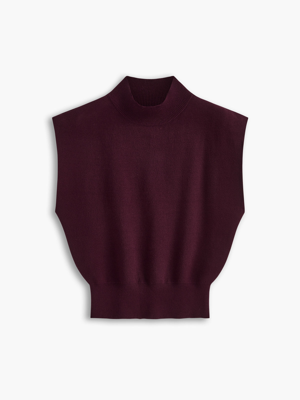 Women's Casual Top with Mock Neck and Short Sleeves