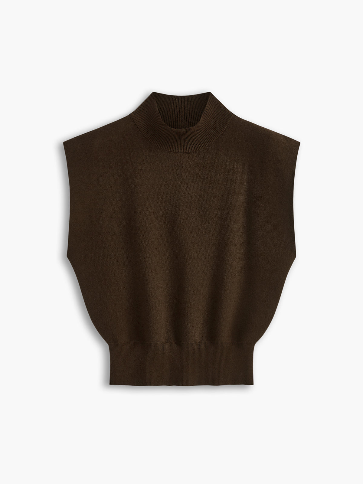 Women's Casual Top with Mock Neck and Short Sleeves
