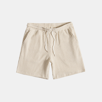 Men's Two-Piece Casual Set with Shirt and Shorts