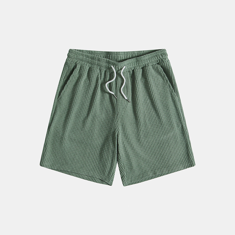 Men's Two-Piece Casual Set with Shirt and Shorts