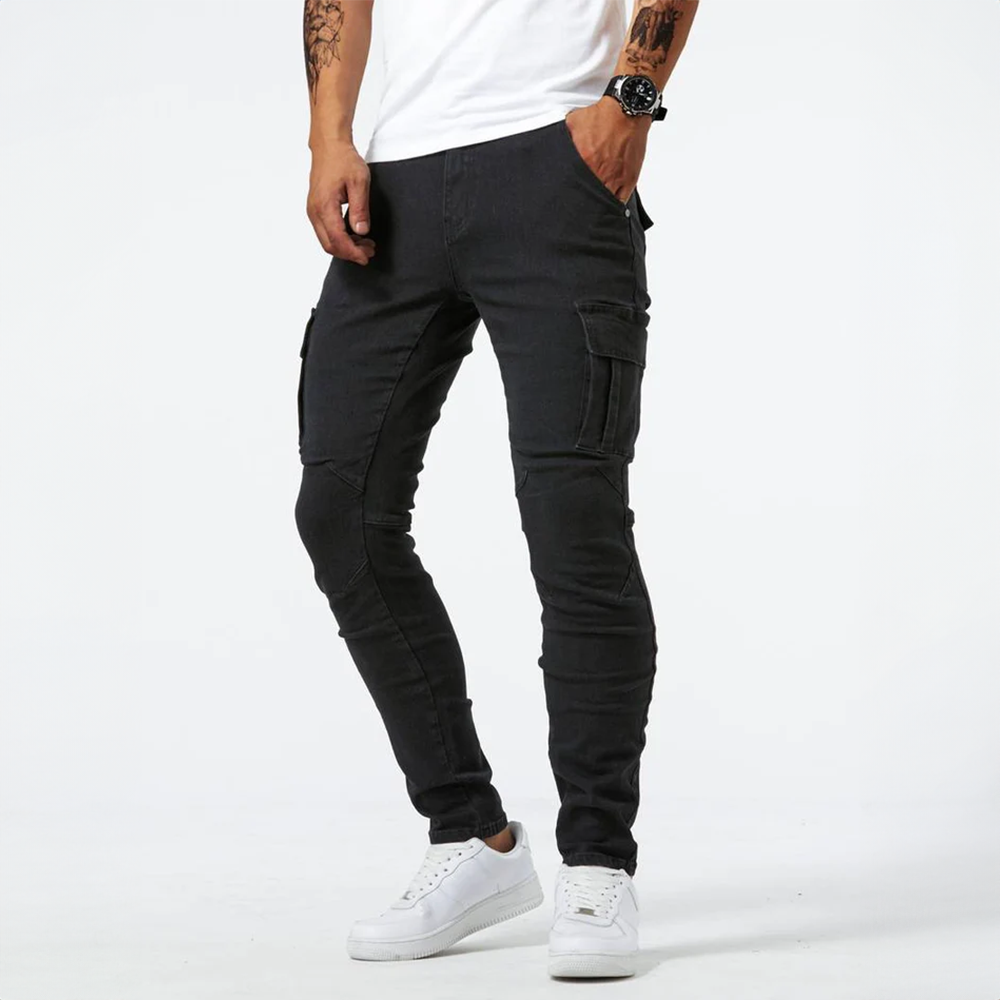 Men's Slim Fit Cargo Pants with Pockets
