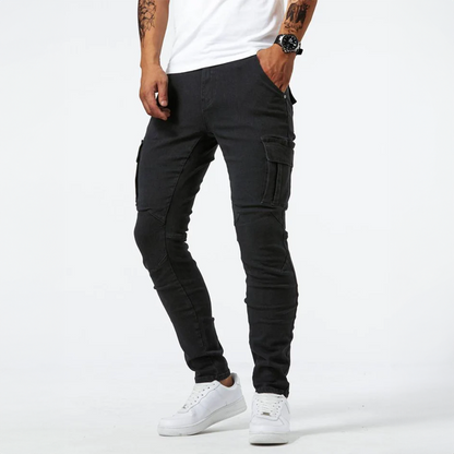 Men's Slim Fit Cargo Pants with Pockets