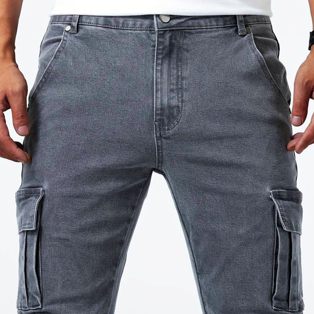 Men's Slim Fit Cargo Pants with Pockets