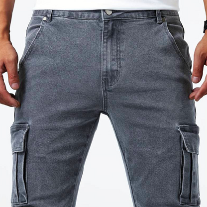 Men's Slim Fit Cargo Pants with Pockets