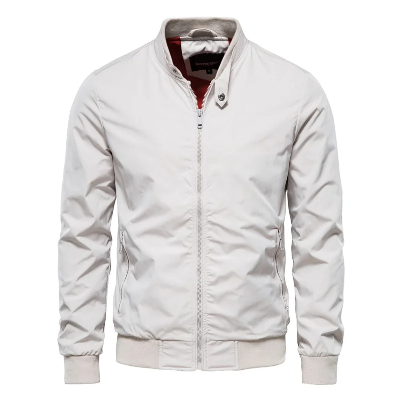 Men's Classic Bomber Jacket With Zipper