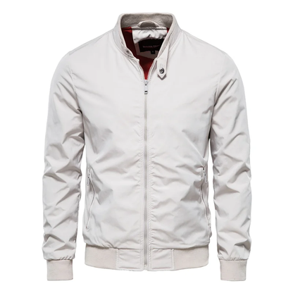 Men's Classic Bomber Jacket With Zipper