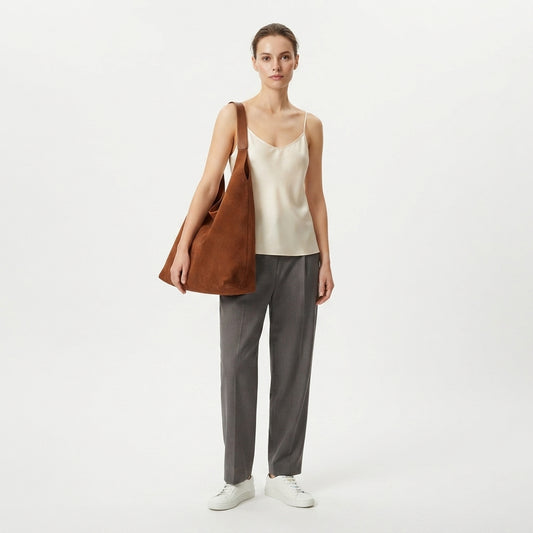 Women's Fashionable Suede Hobo Bag