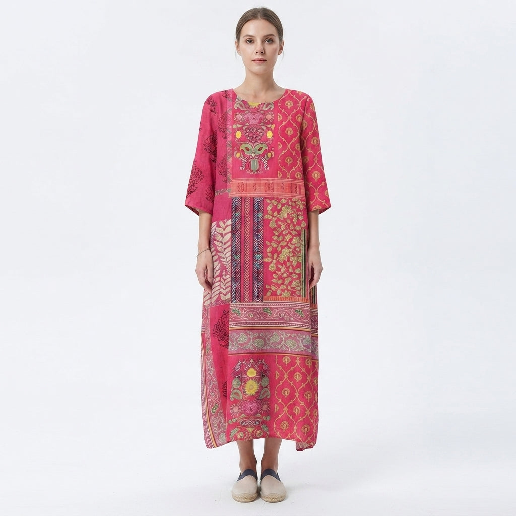 Women's Summer Ethnic Bohemian Maxi Dress