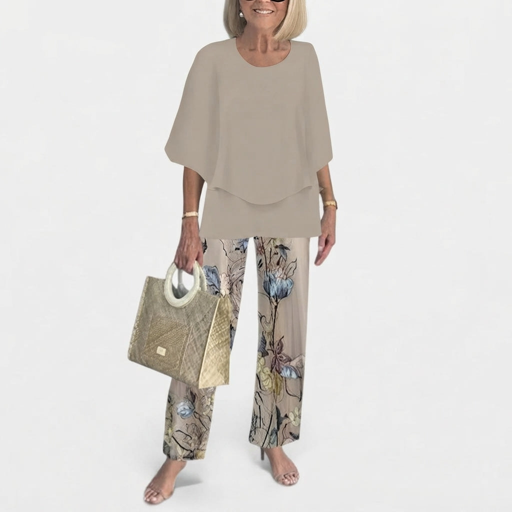 Women's Printed Two-Piece Pants Set