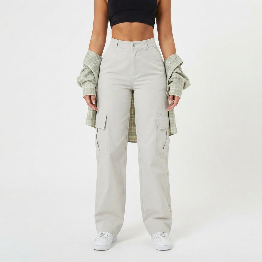 Women's High-Waisted Street Cargo Pants