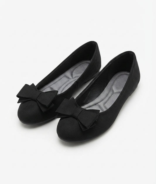 Women's Slip-On Shoes with Bow Accent