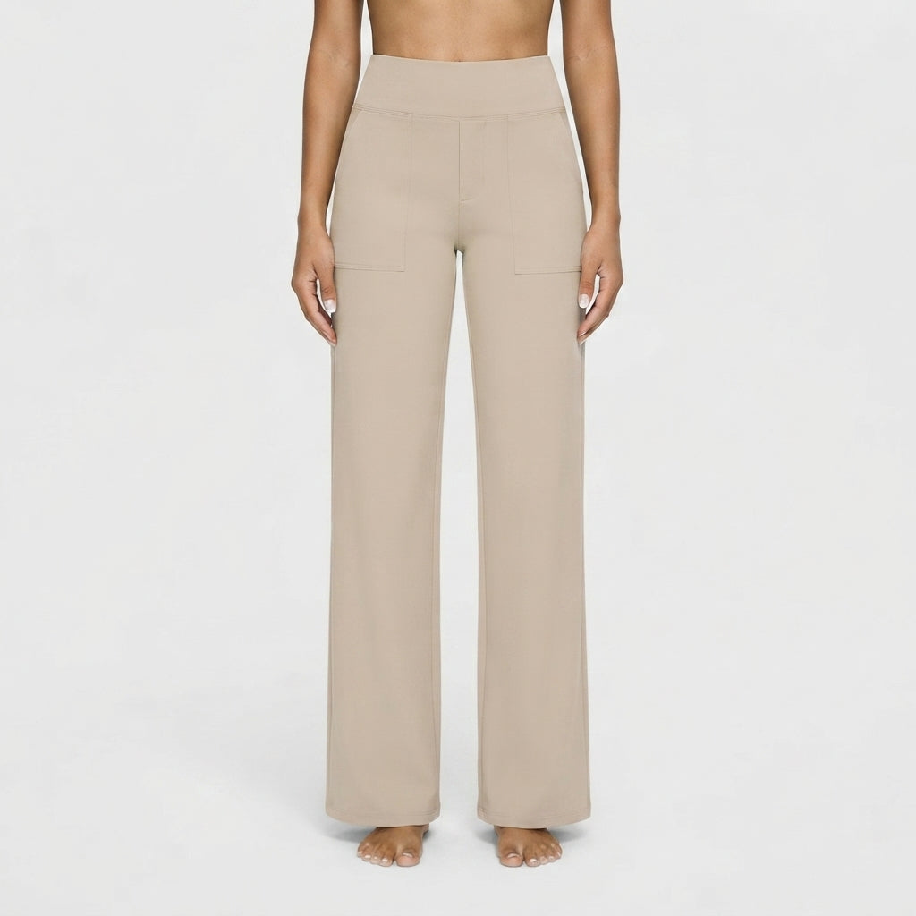 Women's High-Waisted Wide-Leg Pants