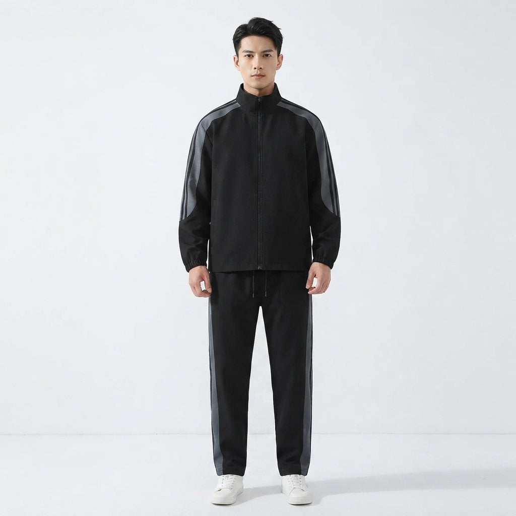 Men's Jogger Set with Zipper Jacket