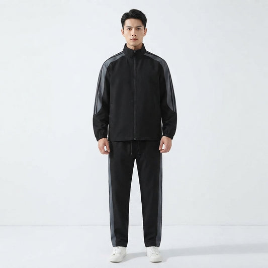 Men's Jogger Set with Zipper Jacket
