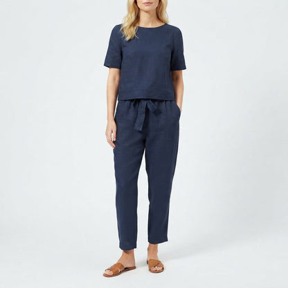 Women's Loose-Fitting Set with Belt